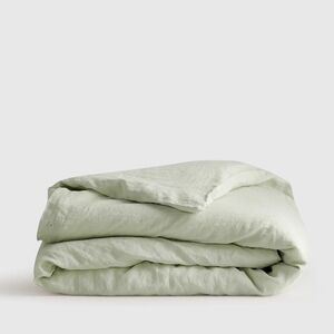 European Linen Duvet Cover In Sage Full/Queen